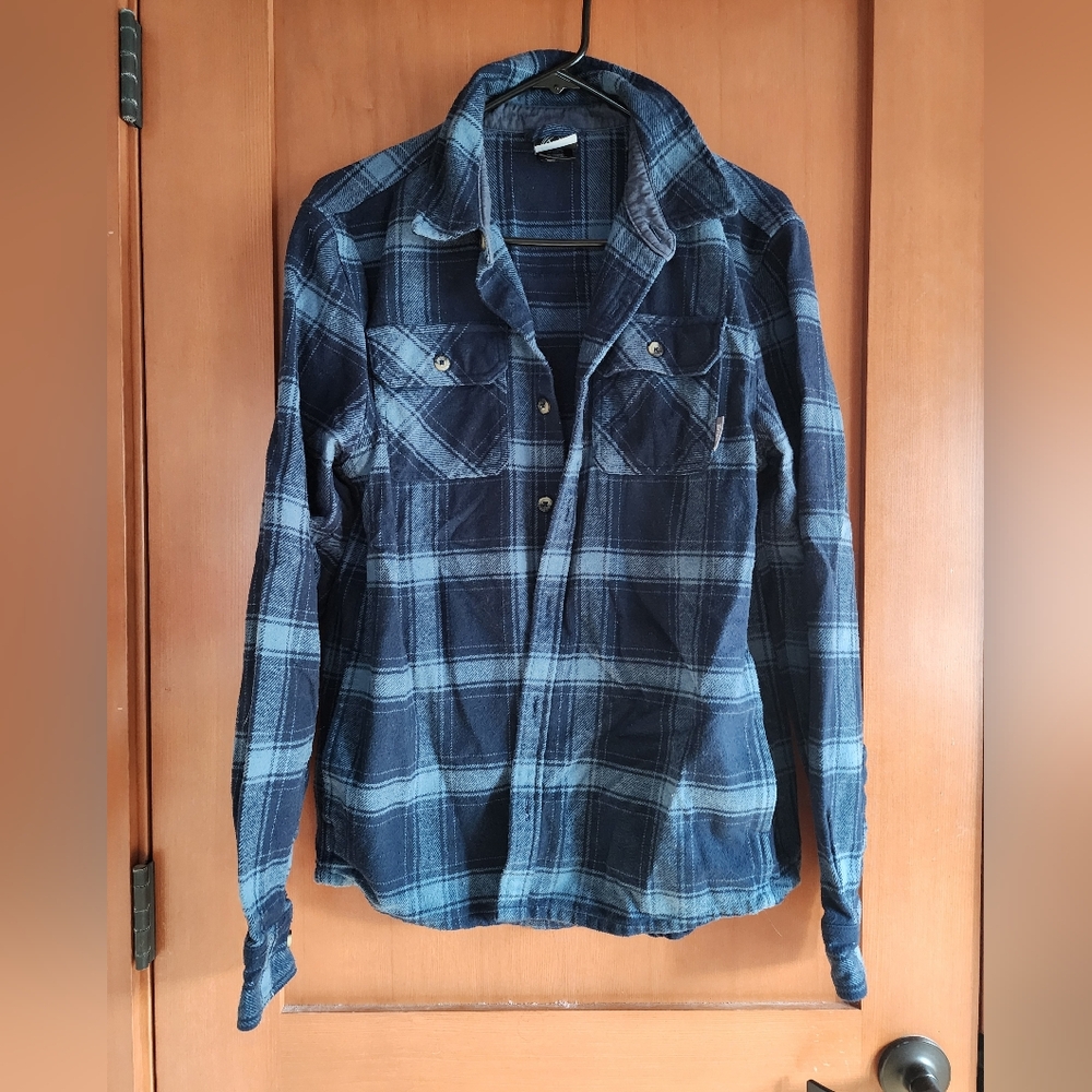 Colorado Clothing Men's Blue Plaid Shirt With POCKETS! Size S